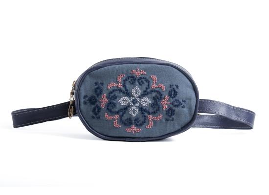 Waist Bag | With Hand Embroidery | Blue Color